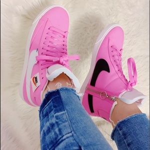 Pink Nike Blazers!